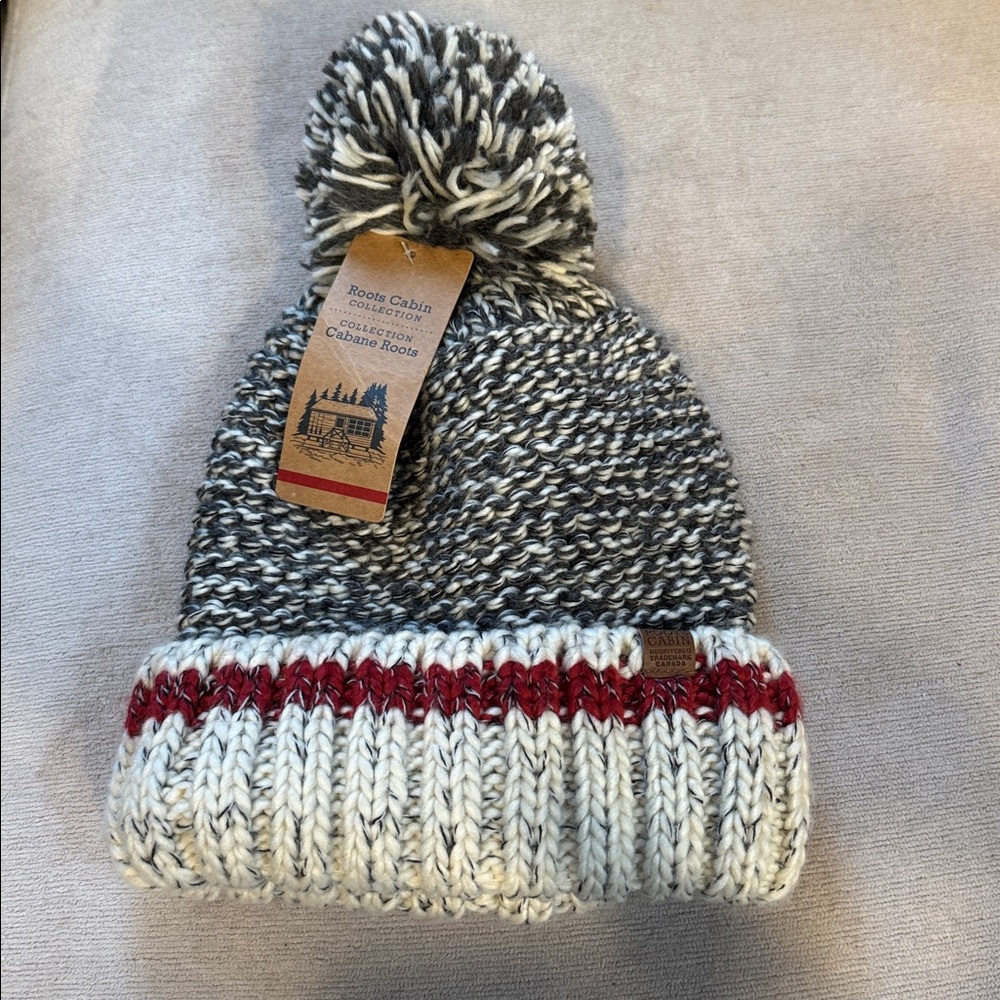 Roots Chunky Cabin Pom Pom Toque/Hat